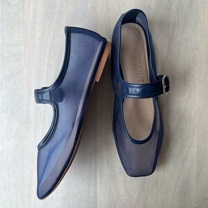 Mesh Maryjane Flats